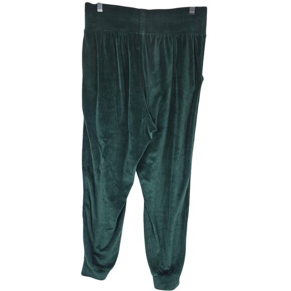 Victoria Secret Athletic Hiking Lounge Velvet Green Sweatpants Women's M - Picture 2 of 5